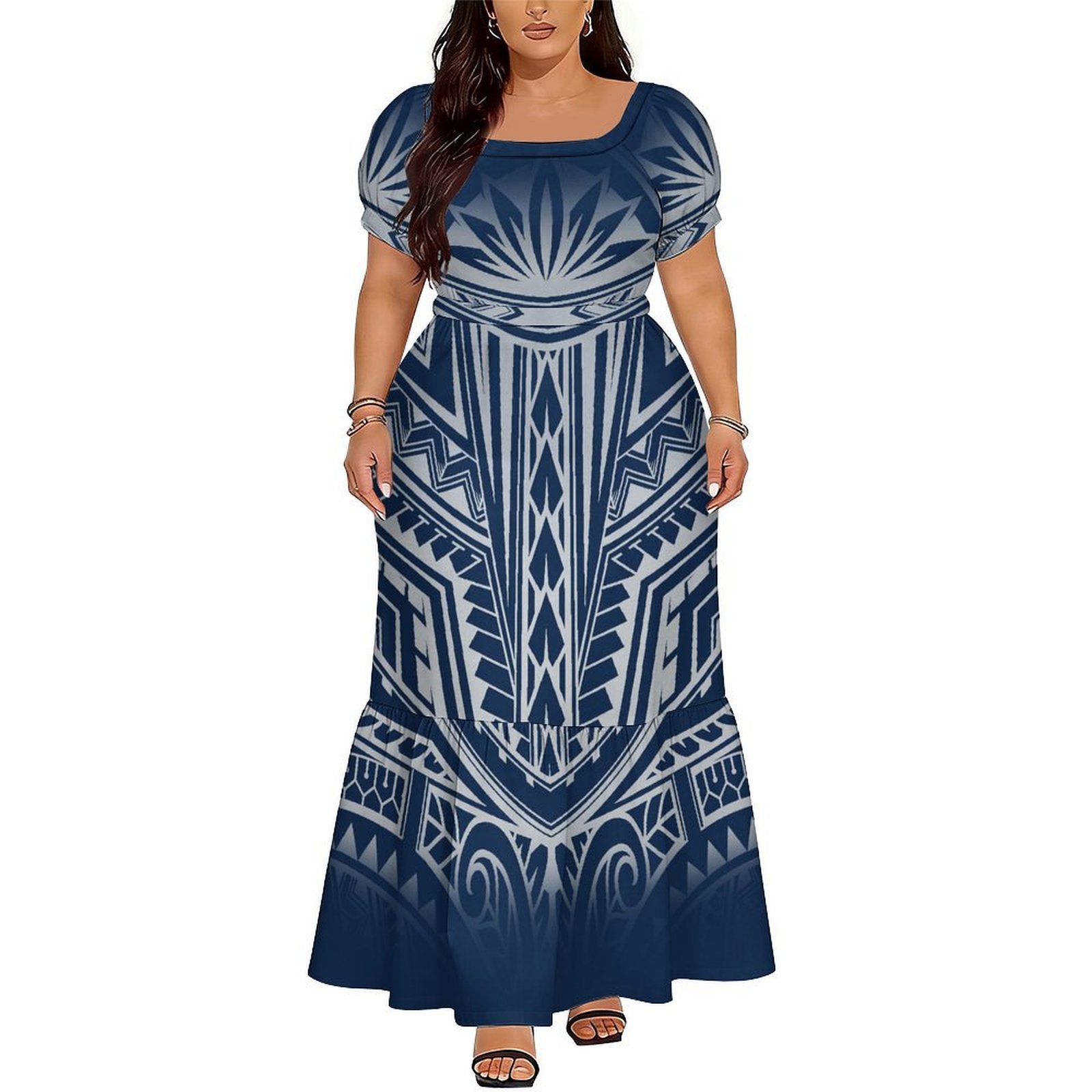 Vestido Longo Elegante com Dec - Ethnic Wear avaliação e preço