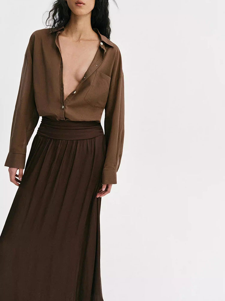 Nova Saia Midi Feminina de Ver - New Ethnic Fashion avaliação e preço